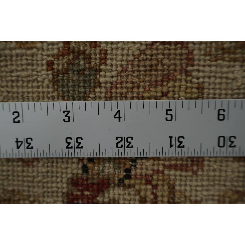 Hand Knotted Oriental 100% Wool Carpet Traditional Floral Brown Peshawar Area Rug - 5' 2'' X 3' 0''