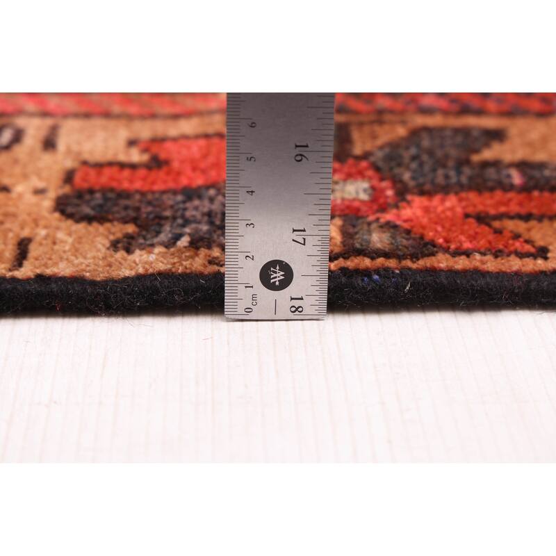 ECARPETGALLERY Hand-knotted Melis Vintage Red Wool Rug - 4'10 x 10'9