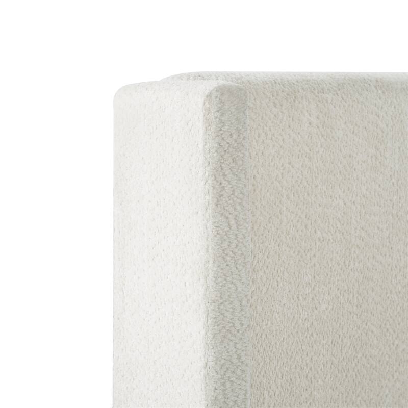 King Size Bed Frame with 55.5"High Back Upholstered Headboard