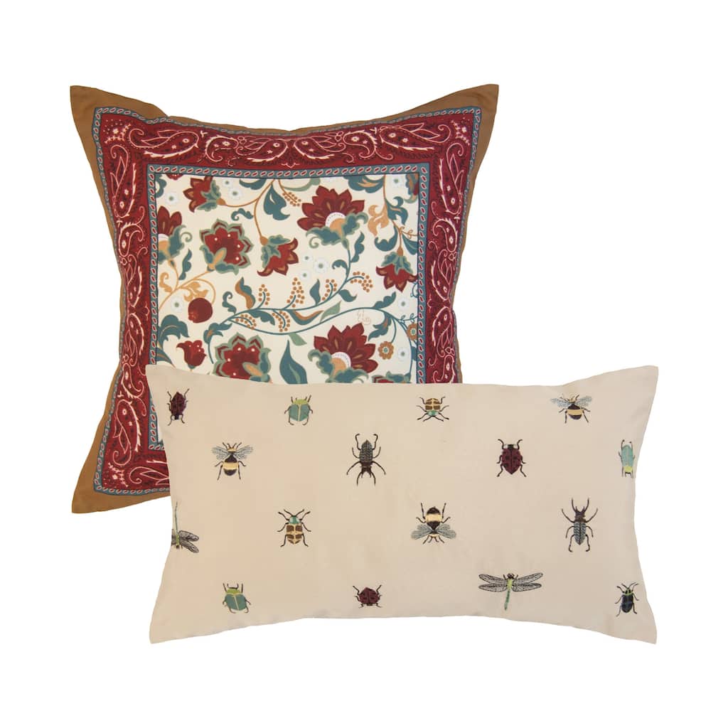 Donna Sharp Appalachia Plaid Polyester Decor Pillow Set