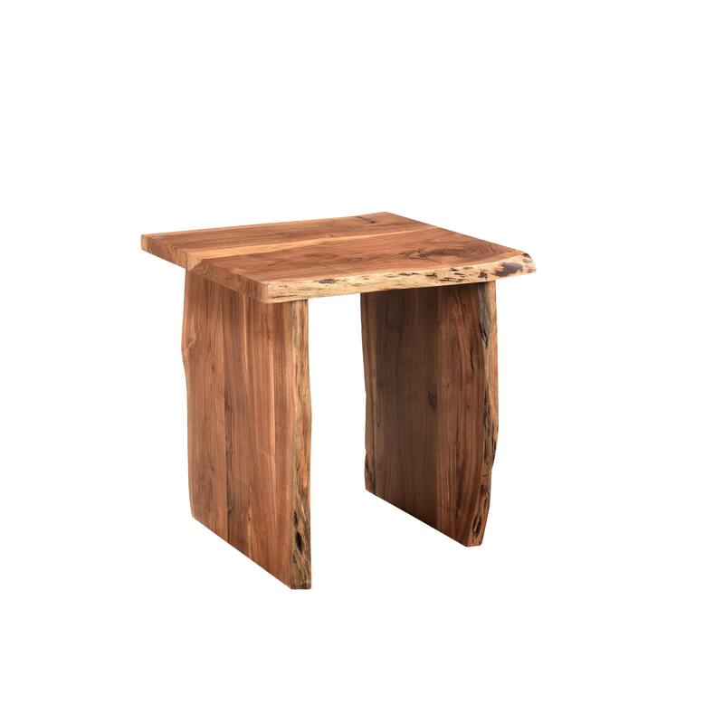 Sienna 2-piece Live Edge Solid Wood Living Room Table Set