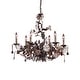 preview thumbnail 1 of 3, Elk Home Cristallo Fiore Deep Rust 29 Inch Wide Chandelier - 29 in. W