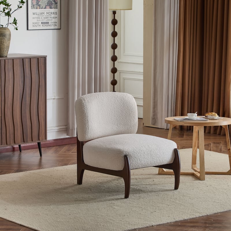 Modern Boucle Lounge Chair
