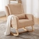 preview thumbnail 43 of 66, HOMYKA 27.5" Wide Rocking Chair for Nursery Khaki-TD