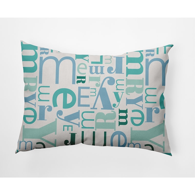 Crazy Merry Christmas Soft Spun Polyester Decorative Throw Pillow - Specialty - Snow