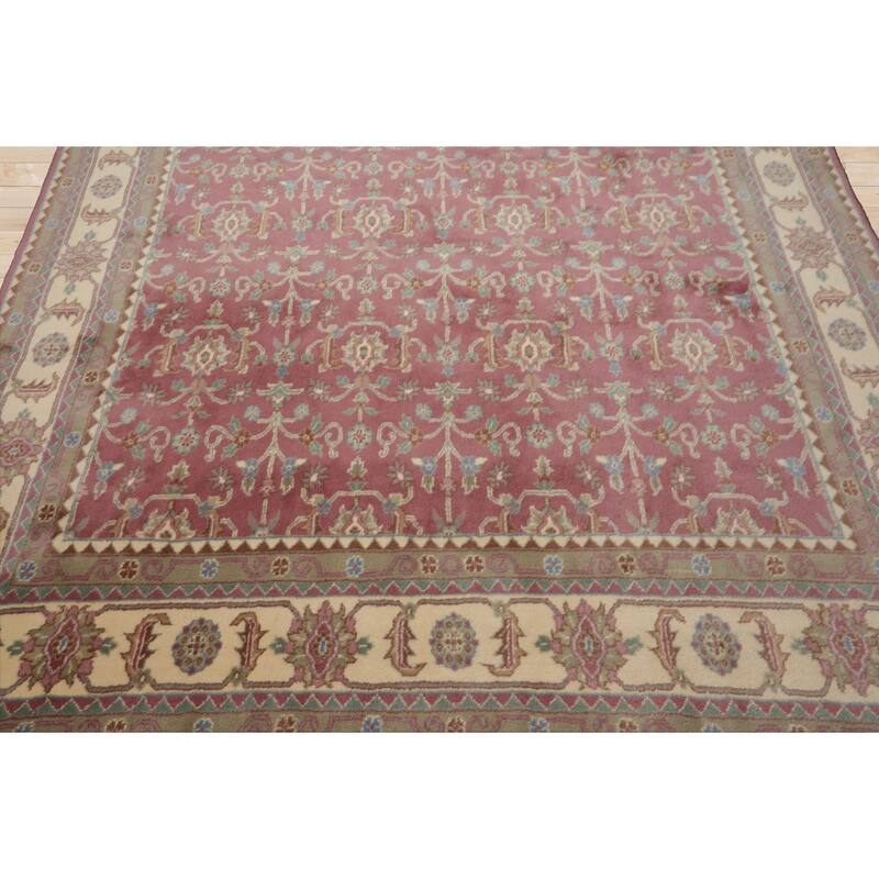 8x10 Hand Knotted New Zewland Wool Agra Plush Pile Pande Cameron Rug - 8' x 10'