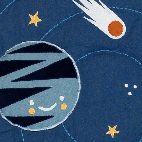 Shop Lambs Ivy Milky Way Blue Gray Space Galaxy 4 Piece Nursery