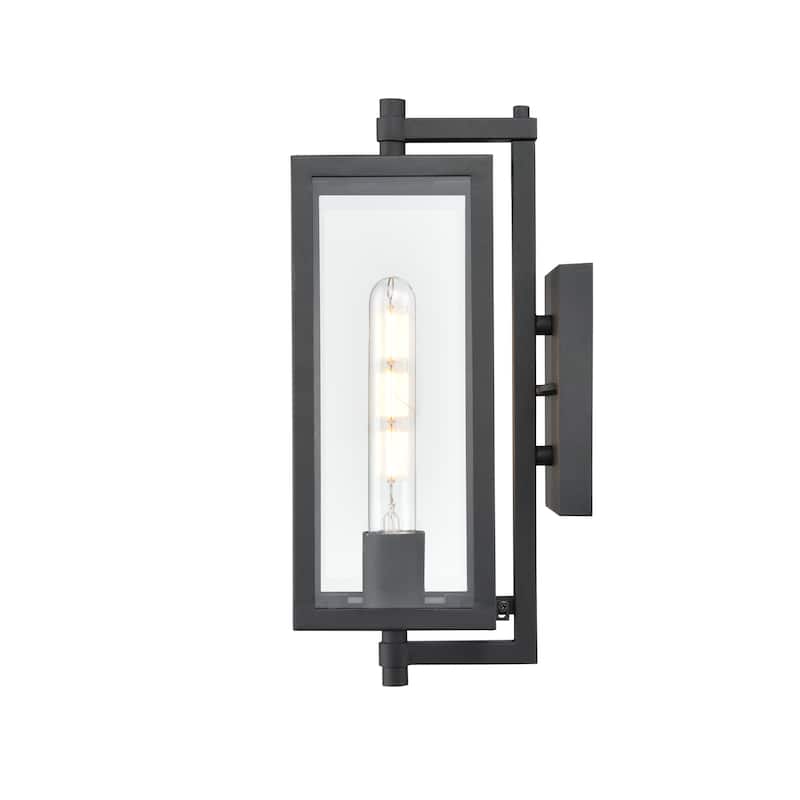 Millennium Lighting Messi 1 Light Outdoor Wall Sconce in Textured Black