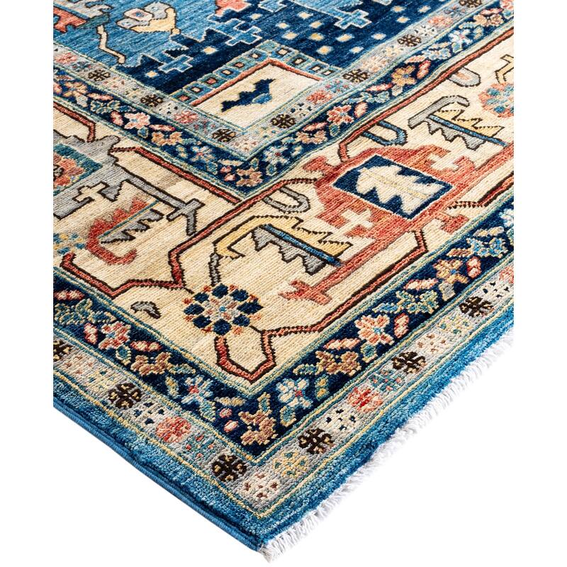 Serapi One-of-a-Kind Hand-Knotted Area Rug - Blue - 10' 1" x 13' 10"