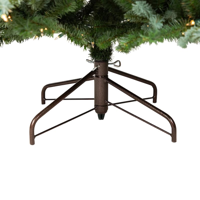 Real Touch™️Pre-Lit Full Blue Spruce Artificial Christmas Tree - 7.5' - Clear - 7.5 Foot