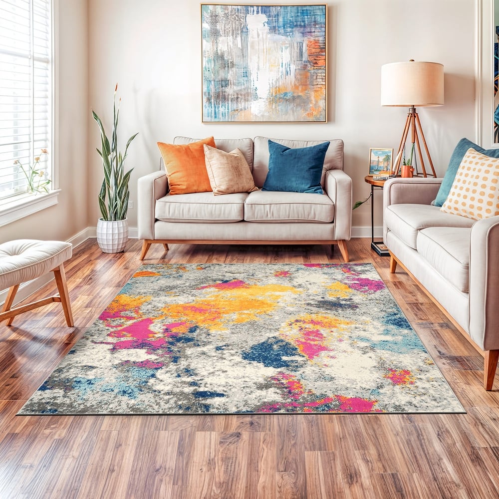 World Rug Gallery Abstract Contemporary Area Rug