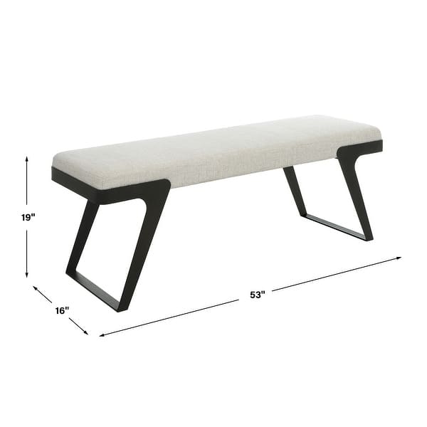 Uttermost Hover Modern Bench - 53 W X 19 H X 16 D (in)