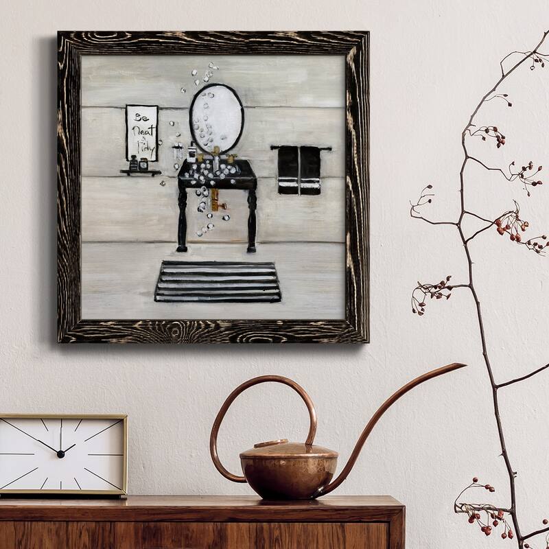 Neat and Tidy Bath-Premium Framed Canvas - Ready to Hang