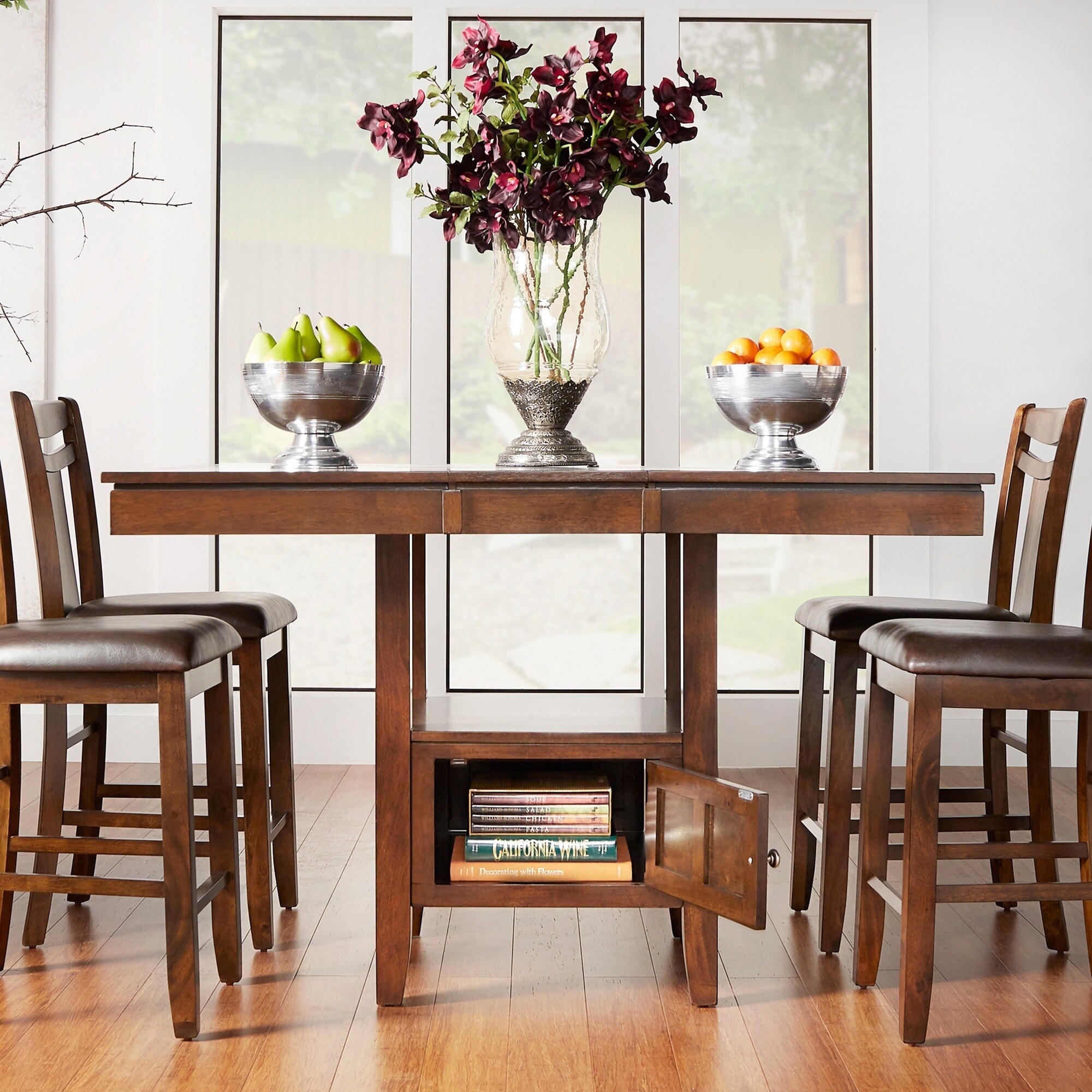Marsden Wood Extendable Counter Height Dining Table by iNSPIRE Q Classic