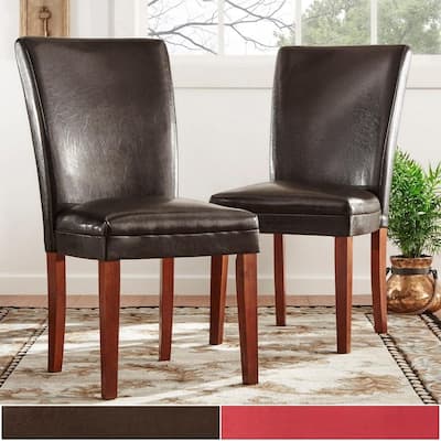 Parson Faux Leather Dining Chairs (Set of 2) by iNSPIRE Q Bold