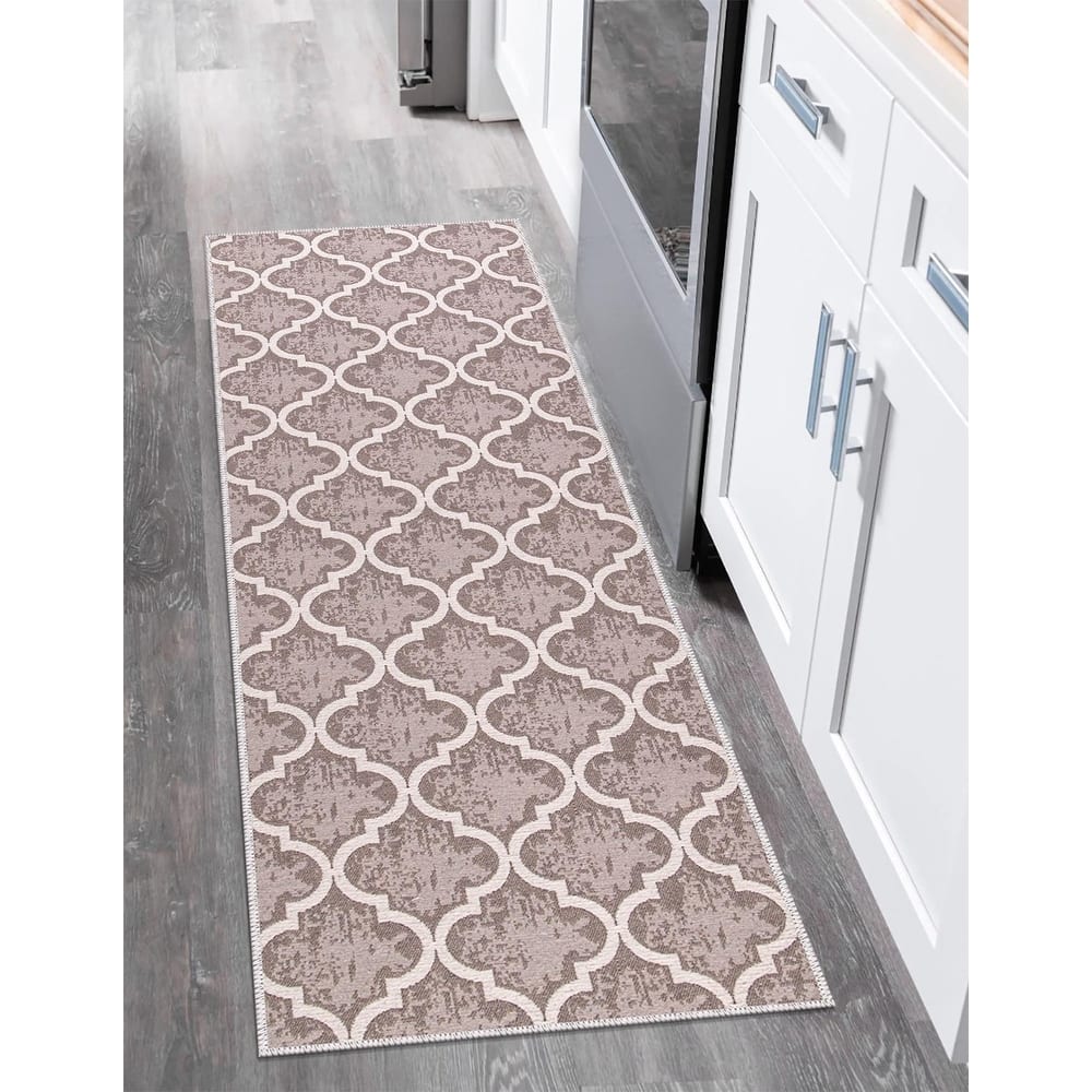 SussexHome Non-skid Ultra-thin Blended Runner Rug - 20" x 59"