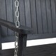 preview thumbnail 8 of 18, Tambora Outdoor Acacia Porch Swing by Christopher Knight Home