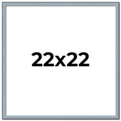 22x22 Frame Rustic Sky Blue Solid Wood Picture Frame | 0.75 Inch
