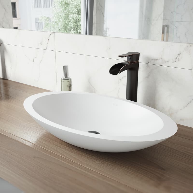 VIGO Niko 11" H Single Handle Single Hole Bathroom Vessel Faucet