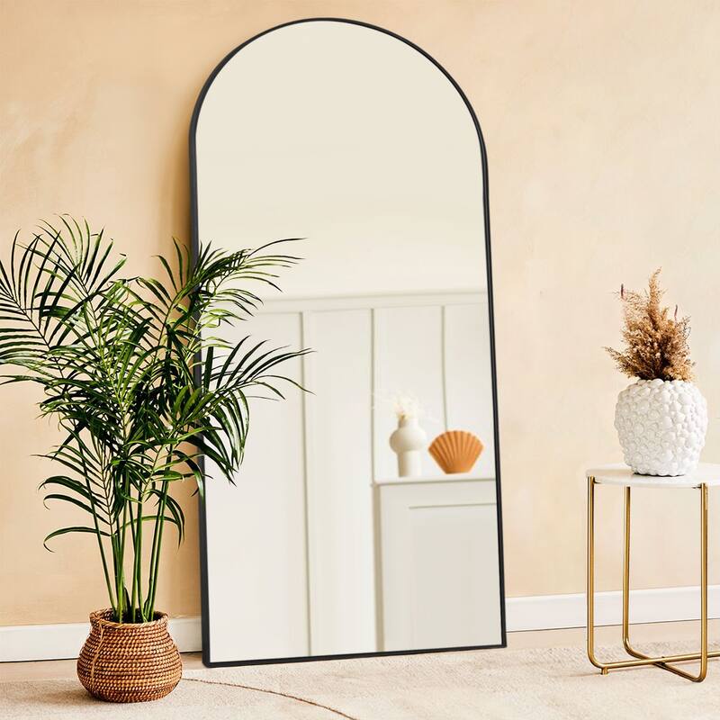 71" Arched Large Floor Full Length Mirror Free Standing