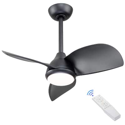 28 in 3 Blades Seletable color temperature LED Indoor Ceiling Fan - 28"
