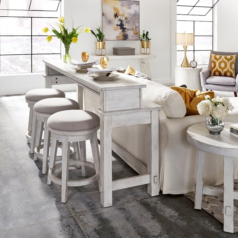 Modern Farmhouse Flea Market White Distressed 4 Piece Set - Flea Market White
