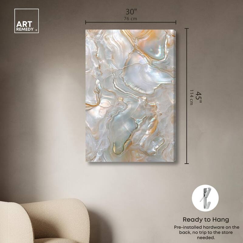 Fluid Preciousness IV Canvas by Art Remedy, Gallery Wrapped