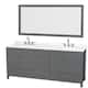 Option Dark Gray / Giotto Quartz Top / Brushed Chrome