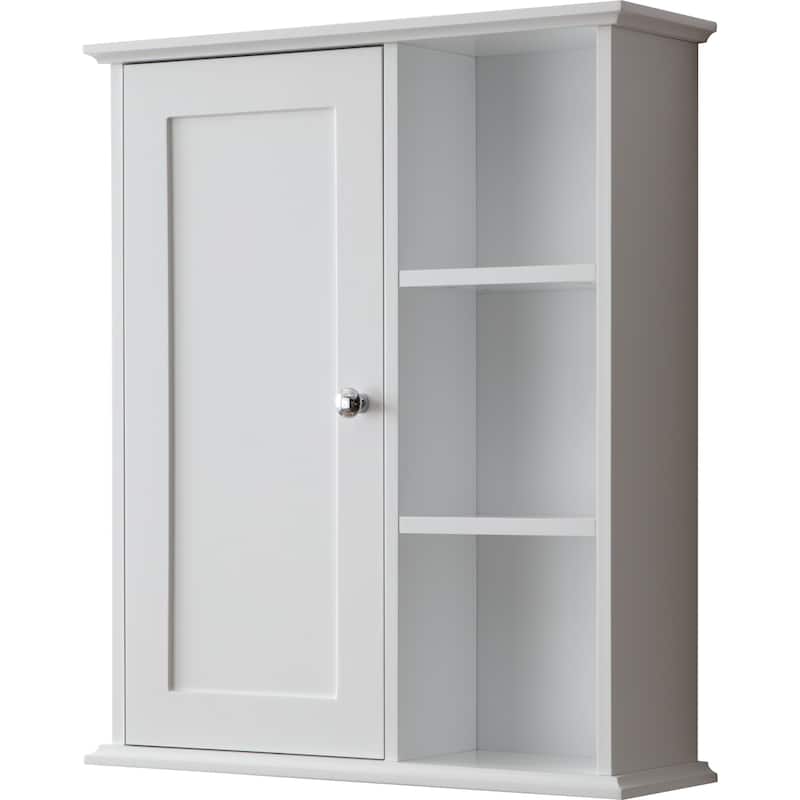 23.6" White Bathroom Wall Cabinet