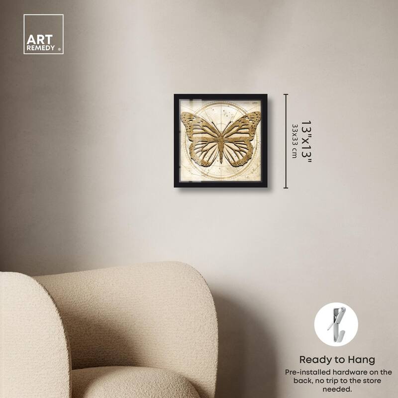 Astro Fluttering Wings Shadowbox by Art Remedy