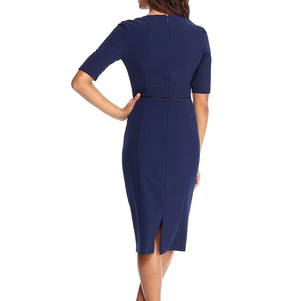 maggy london navy blue dress
