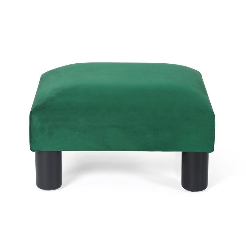 Adeco Small Ottoman Upholstered Footrest Pet Steps Dog Stairs Stool