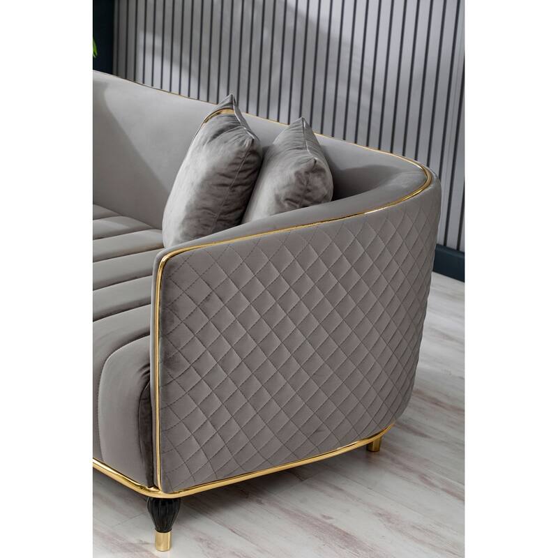 Tayland 3 Pieces Modern Living Room Sets 1 Sofa 1 Loveseat 1 Chair