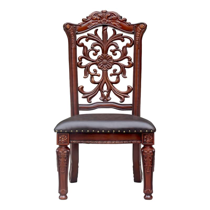 Side Chair with Nailhead Trim (Set of 2) - Cherry