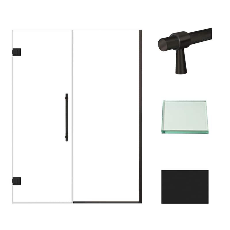 Transolid EHTB55257610C-BK Elizabeth 76" High x 55" Wide Hinged Semi