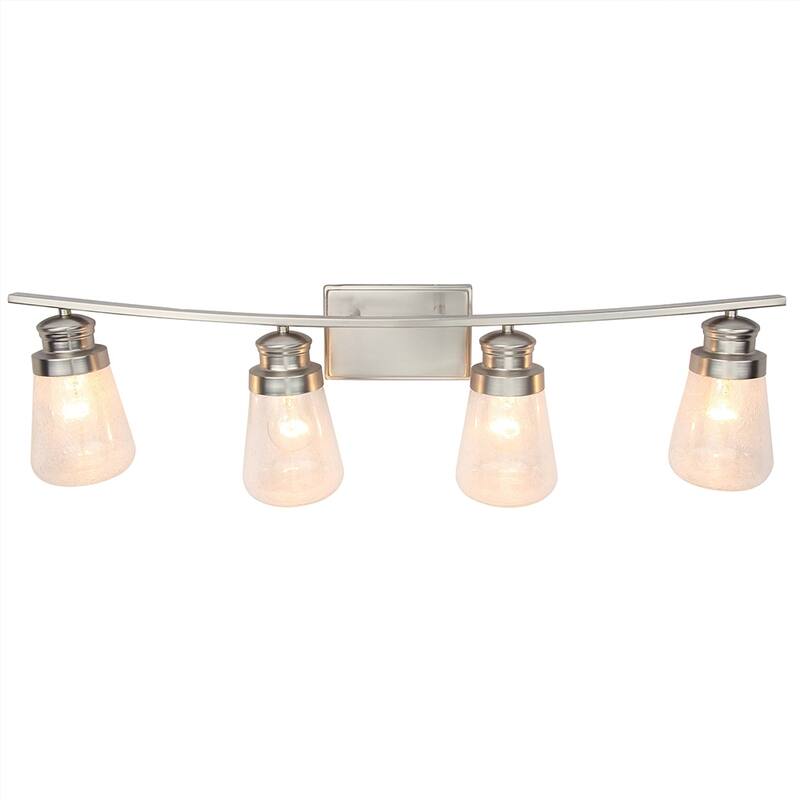 4 Light Vanity lighting in Brushed Nickel Finish
