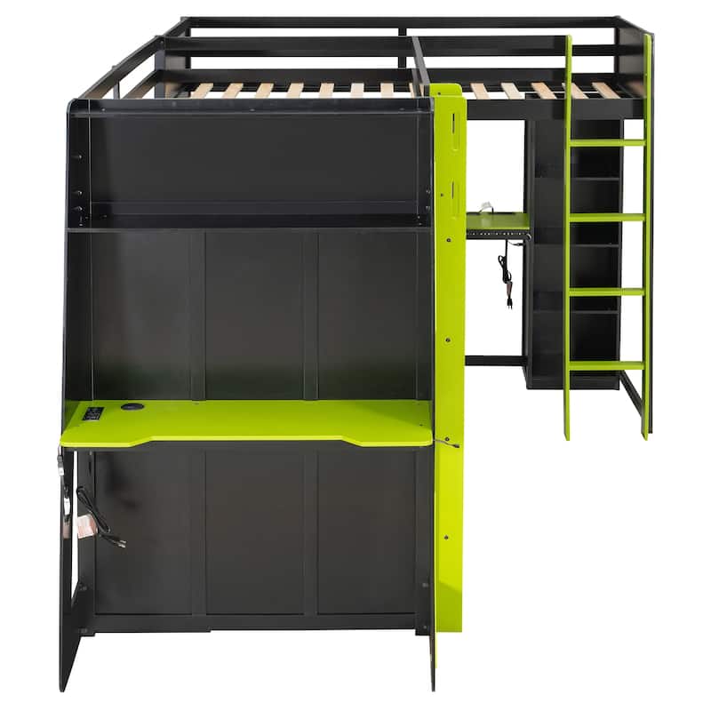 Esports Bed Gaming Loft Bed for PS PC Gamers Gaming Room
