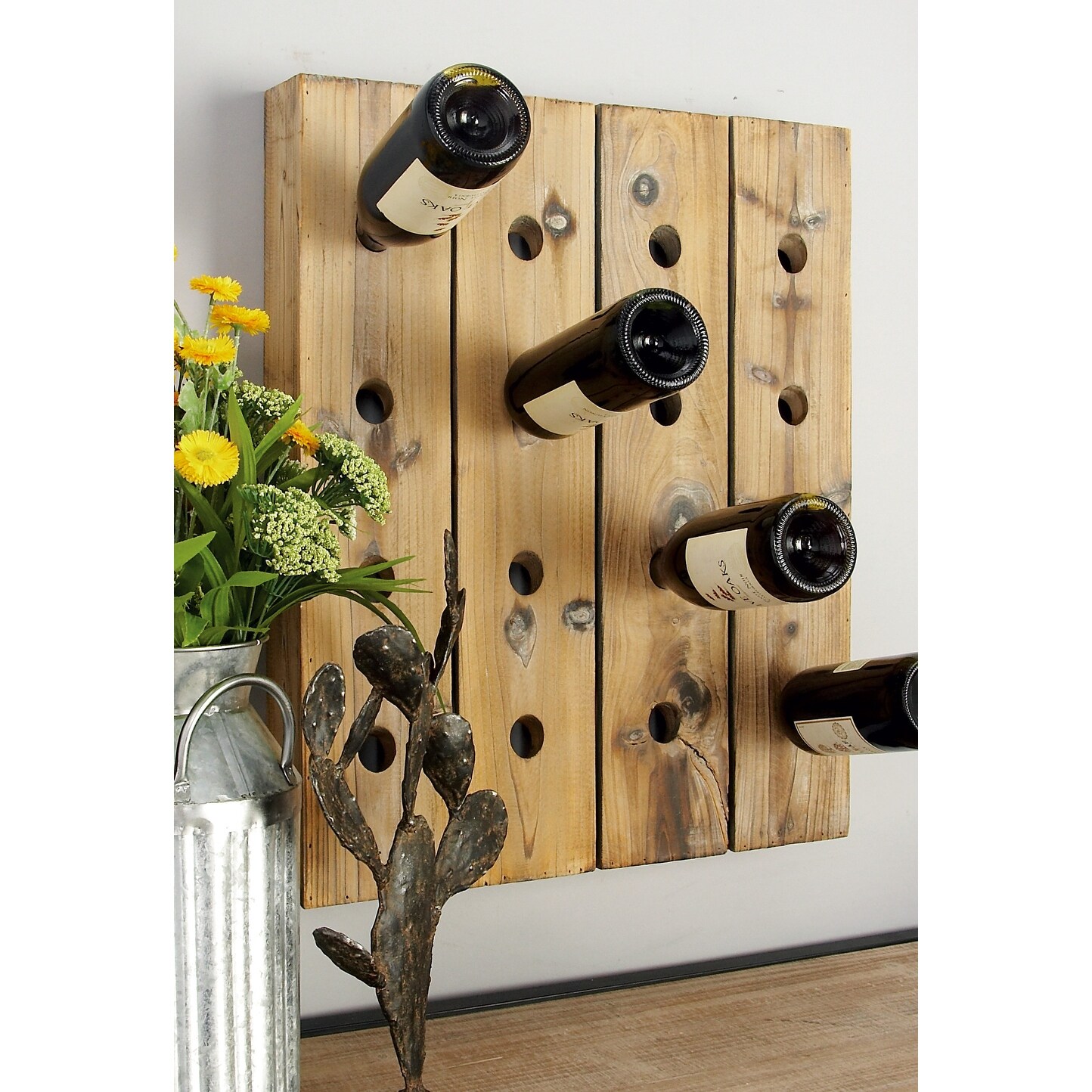 Pegboard hot sale wine rack