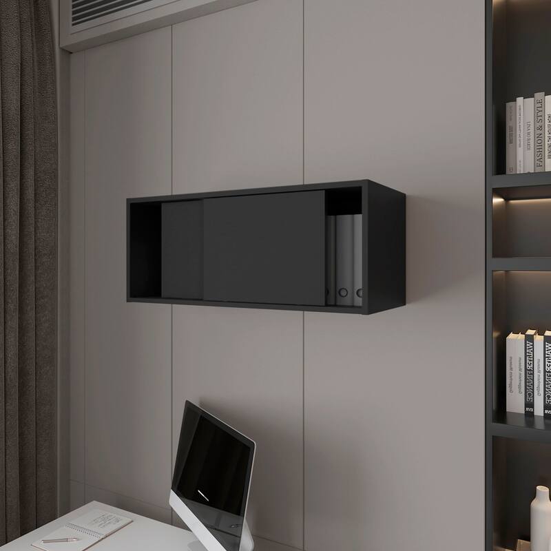 Floating Cabinet with Sliding Door