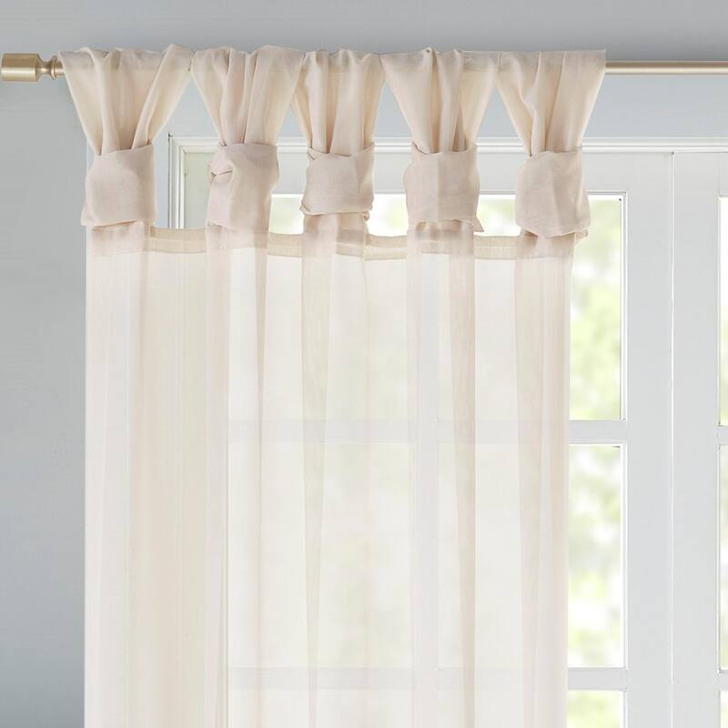 Twist Tab Voile Sheer Window Pair