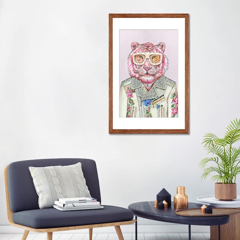 iCanvas "Gucci Pink Tiger" by Heather Perry