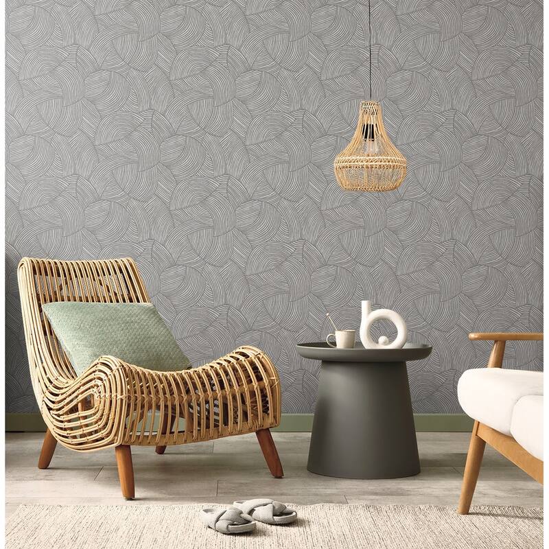 Seabrook Designs Stellara Palms Non-Woven Unpasted Wallpaper