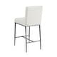 preview thumbnail 25 of 24, 247 Shop At Home Lalia Modern Hammered Metal Square Back Counter Height Dining Chair