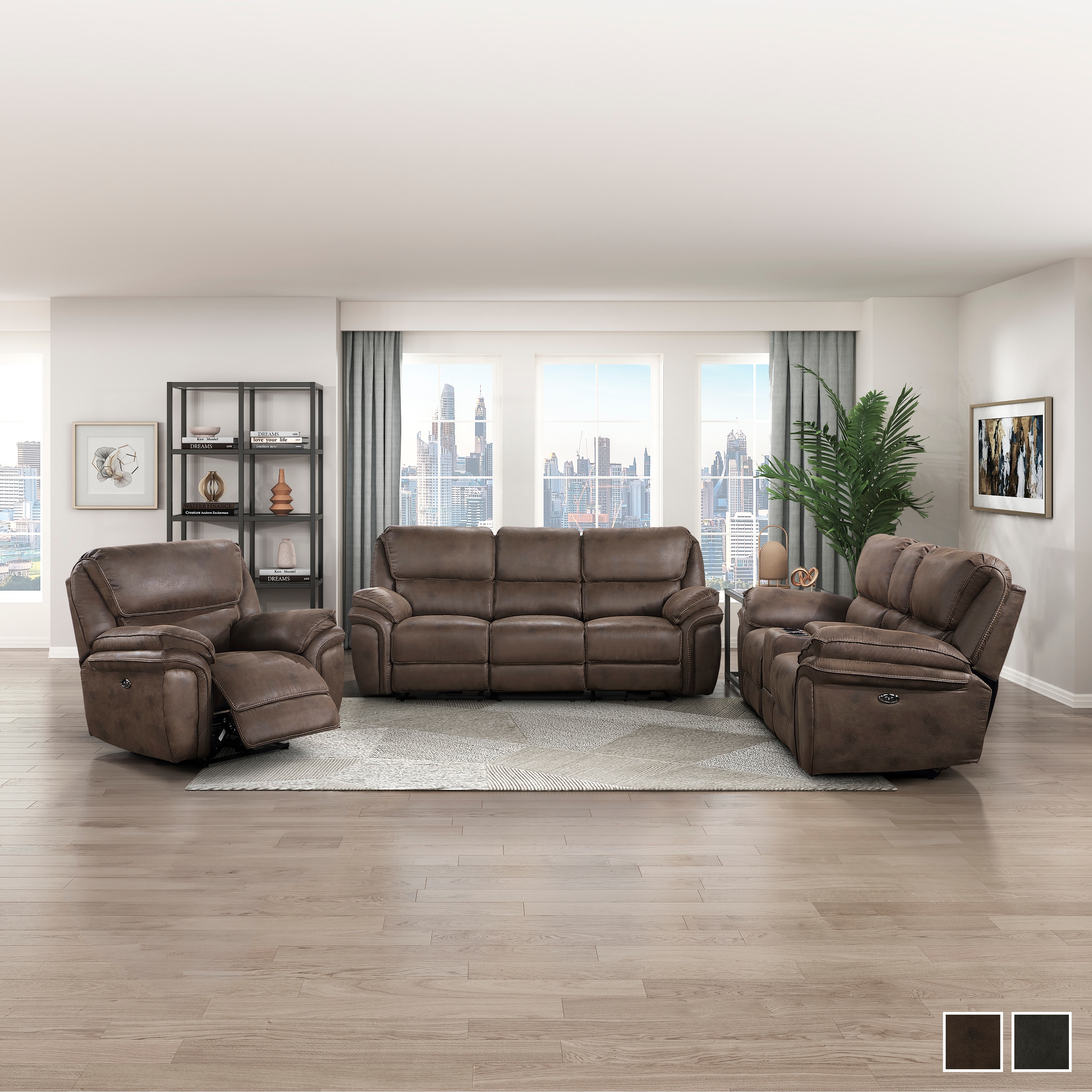 Fremont & Park Regina 3-Piece Power Reclining Living Room Sofa Set