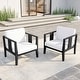 preview thumbnail 127 of 195, Outdoor Teak Solid Wood Patio Furniture Set Loveseat Armchair Table Collection