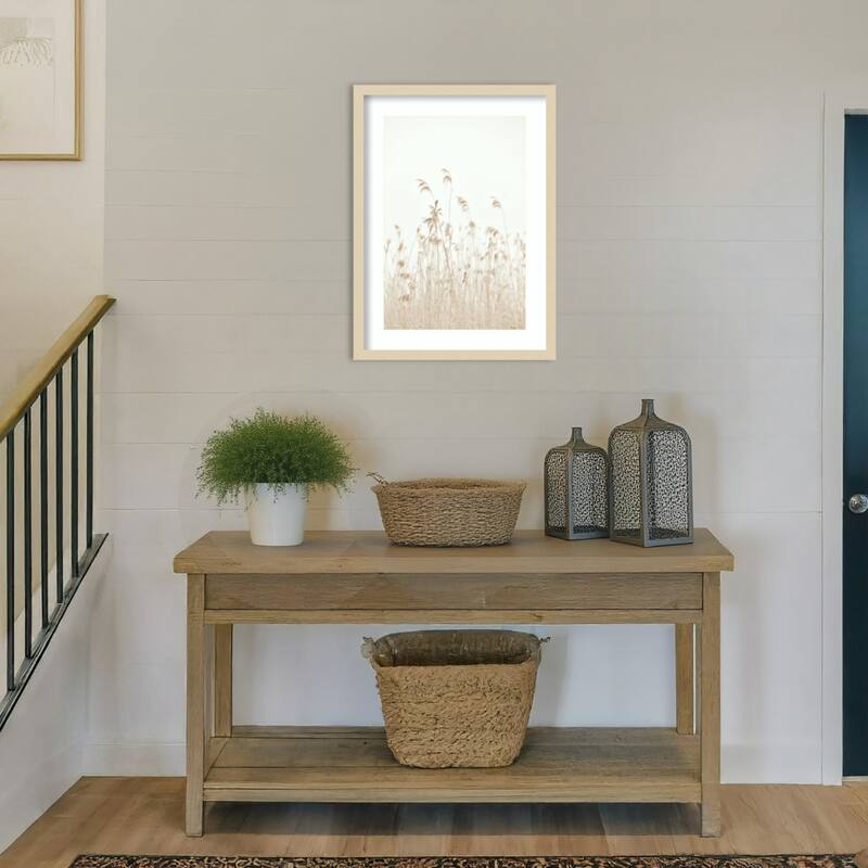 Winter reed by Christina Sillen Wood Framed Wall Art Print