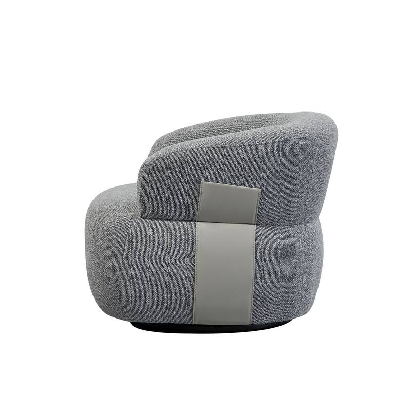 Kieon 33"W 360 Swivel Modern Barrel Chair Accent Chair Set of 2