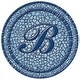 preview thumbnail 1 of 3, Custom Monogram 29 Inch Decorative Pool Mat - Pool Art