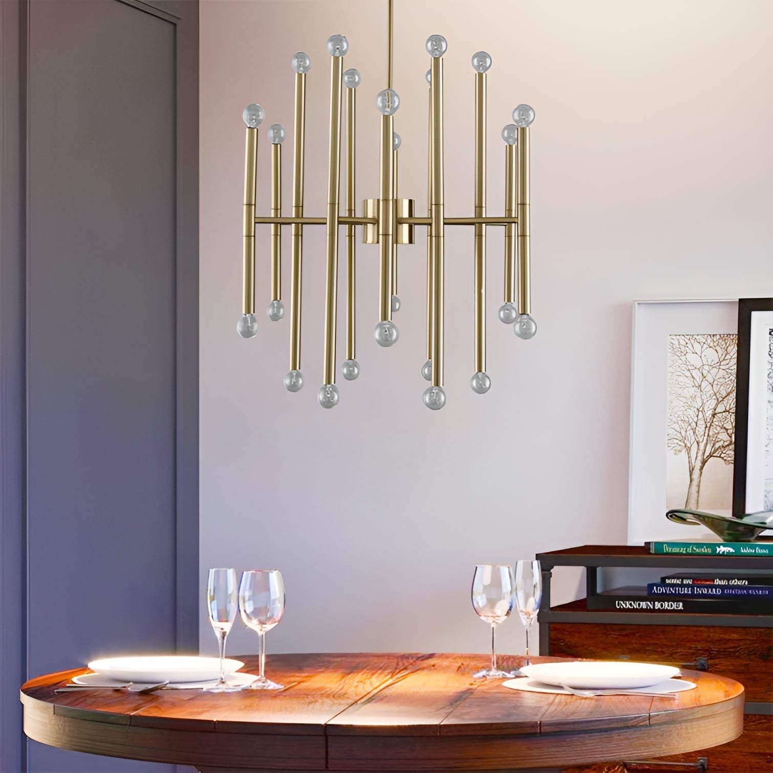 Sculptural chandelier outlet