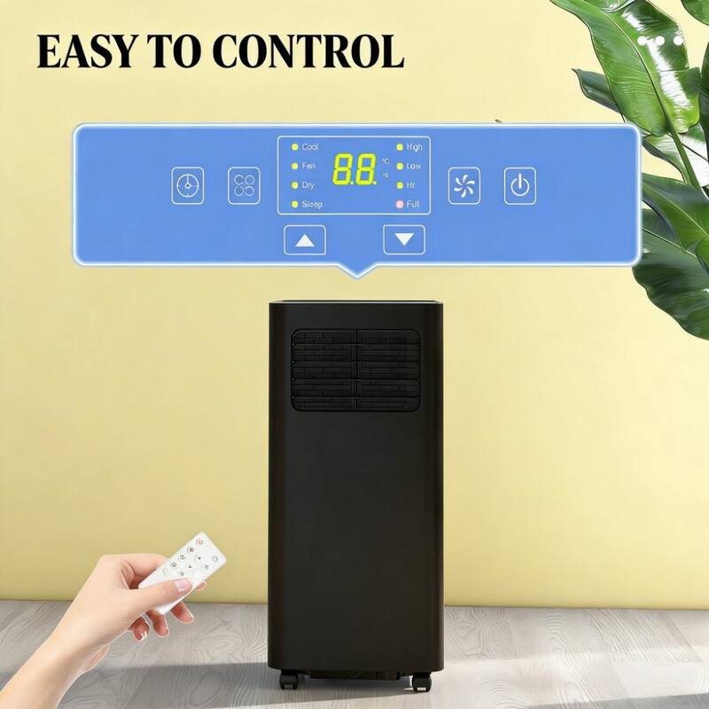 Portable Air Conditioner 8000 BTU. 3 in 1 Cooling Dehumidifier Fan. Remote Control. For Rooms up to 345 Sq Ft